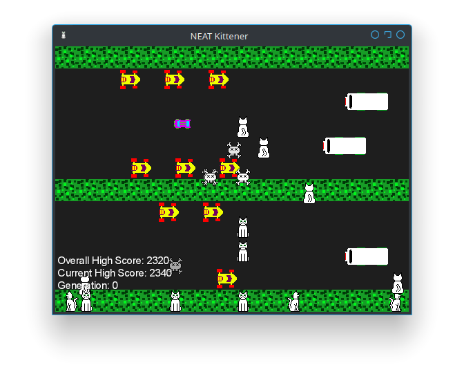 Generation 0 of the NEAT algorithm.